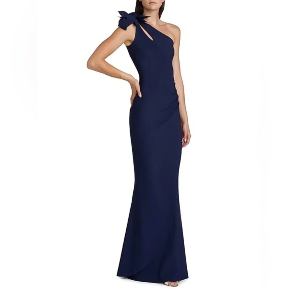 Chiara Boni La Petite Robe Gosia One-Shoulder Gown Size 2
